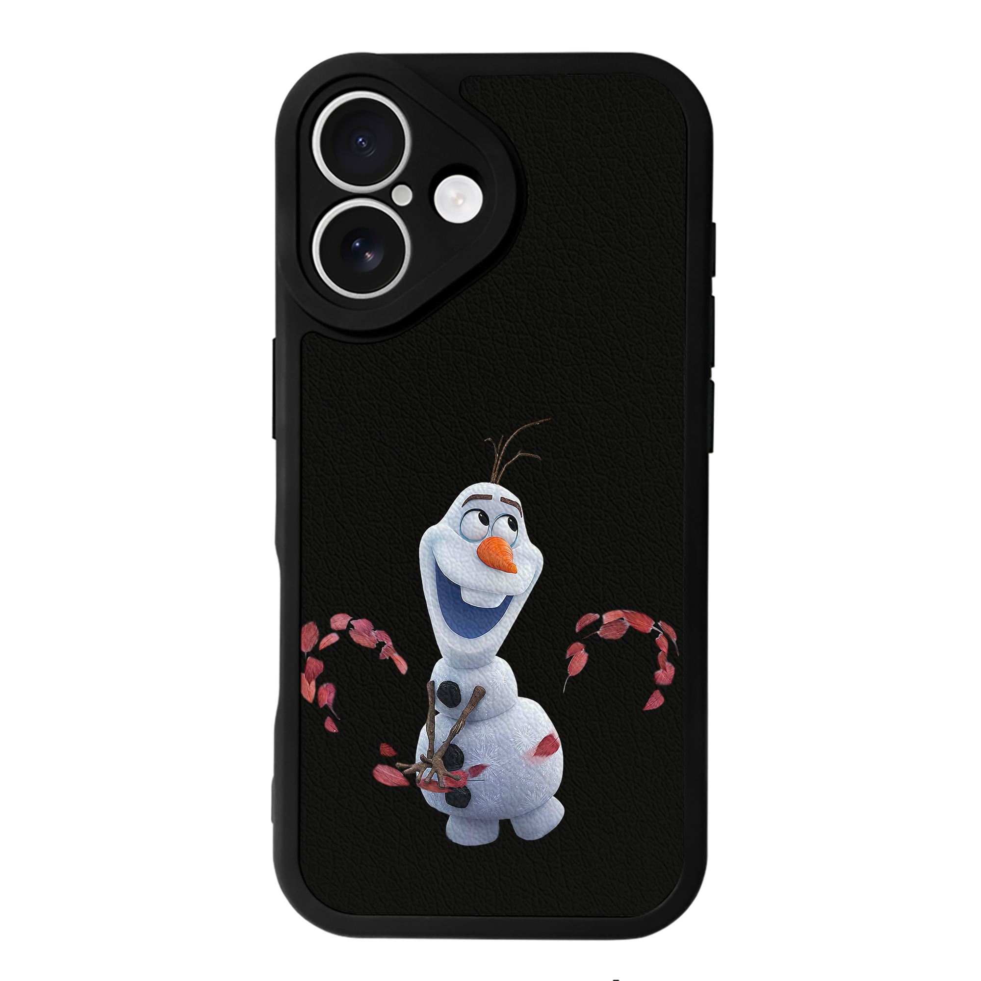 （画像用） アナと雪の女王 アンナ エルサ Frozen Anna Elsa 【iPhone 16シリーズ対応】シリコンスマホケース（レザー調） 材質：シリコン